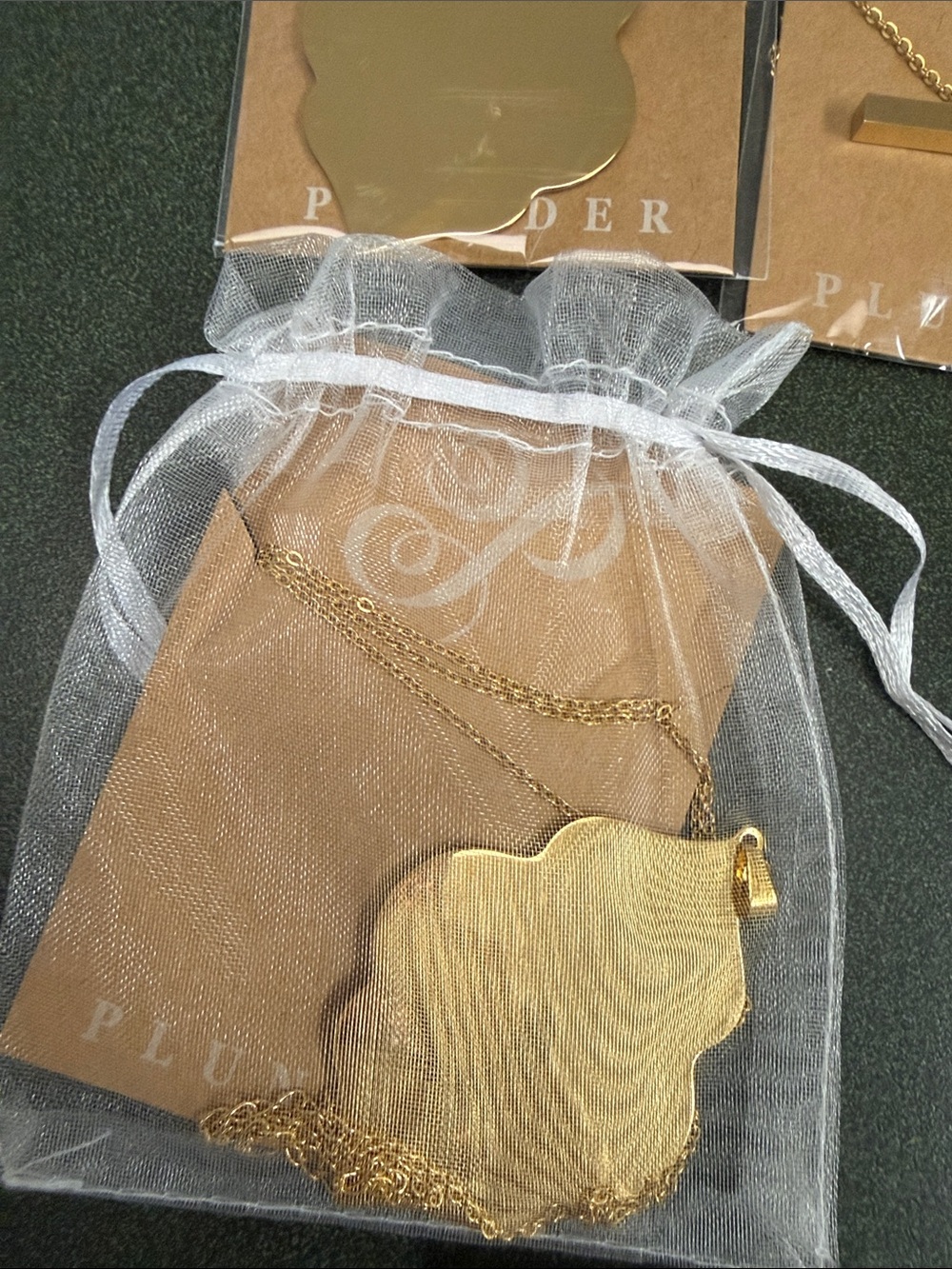 Plunder Gold Tone Mixed Pendant Necklace Set - Picture 5 of 8